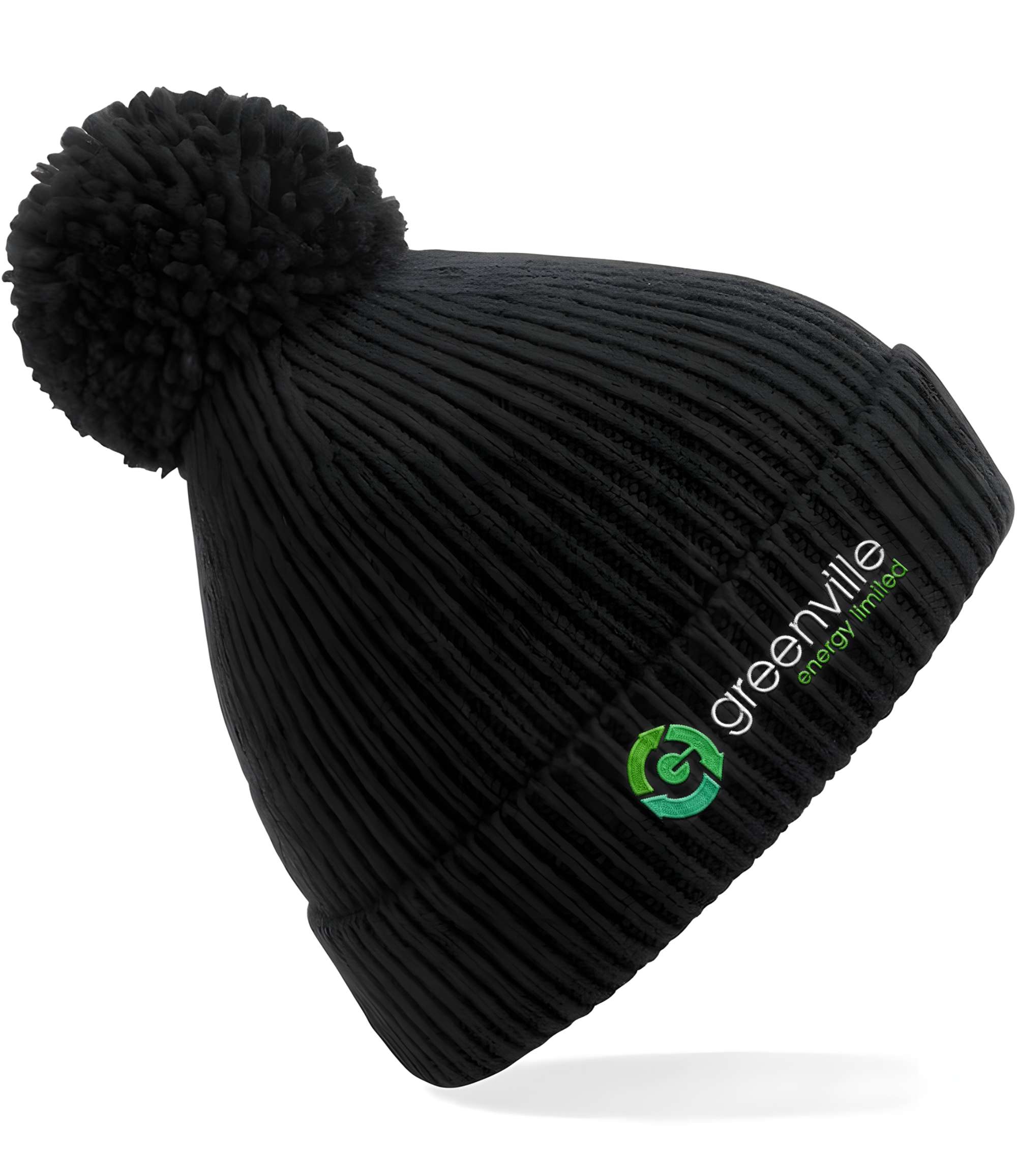 beanie black branded