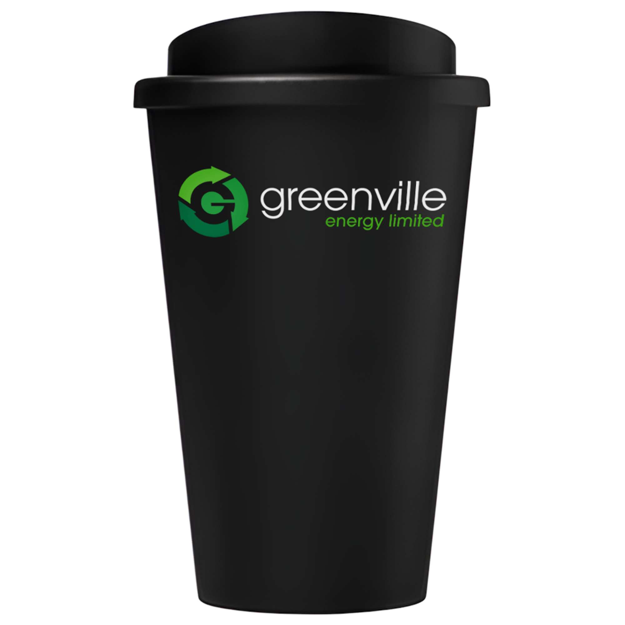 coffe cup black branded