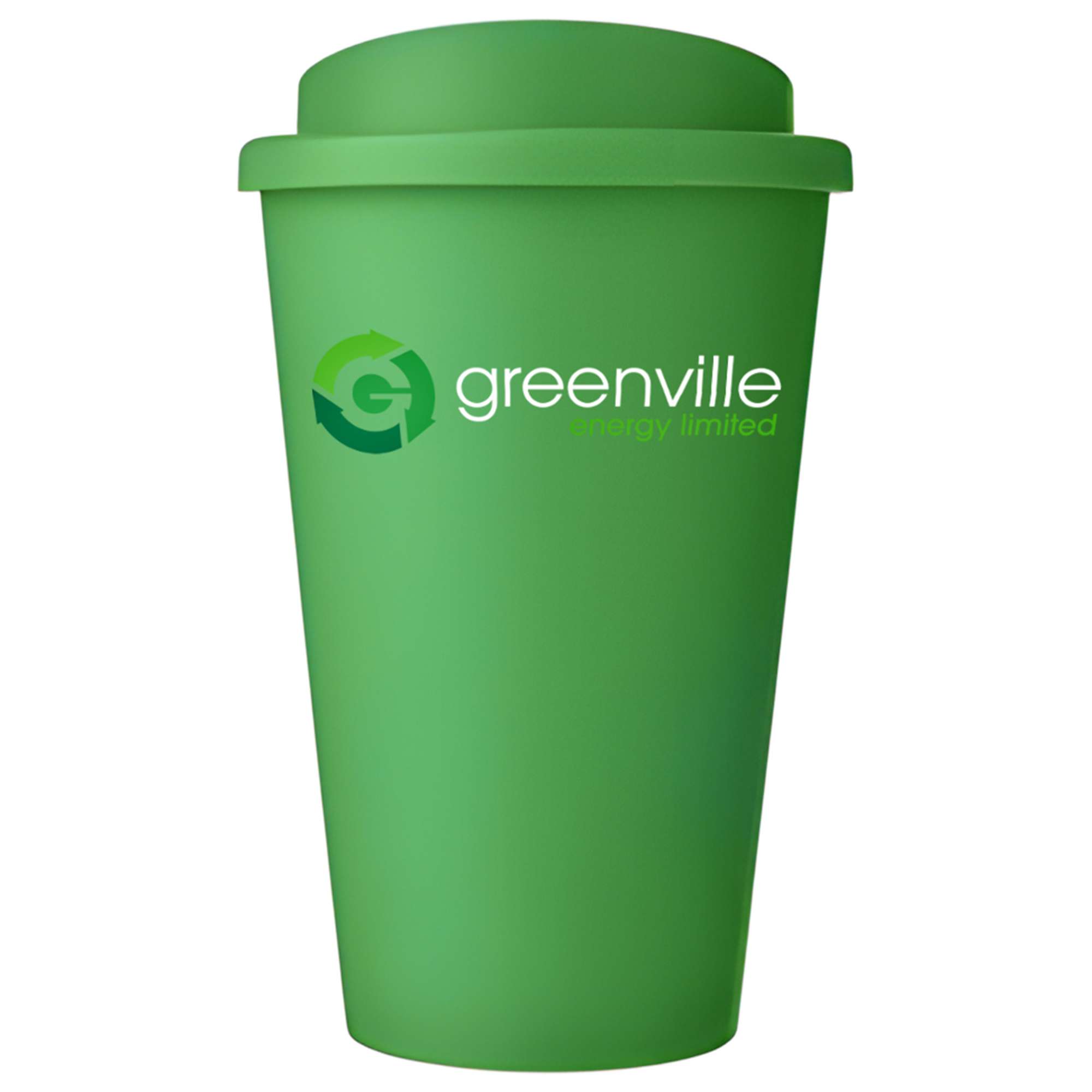 coffe cup green branded
