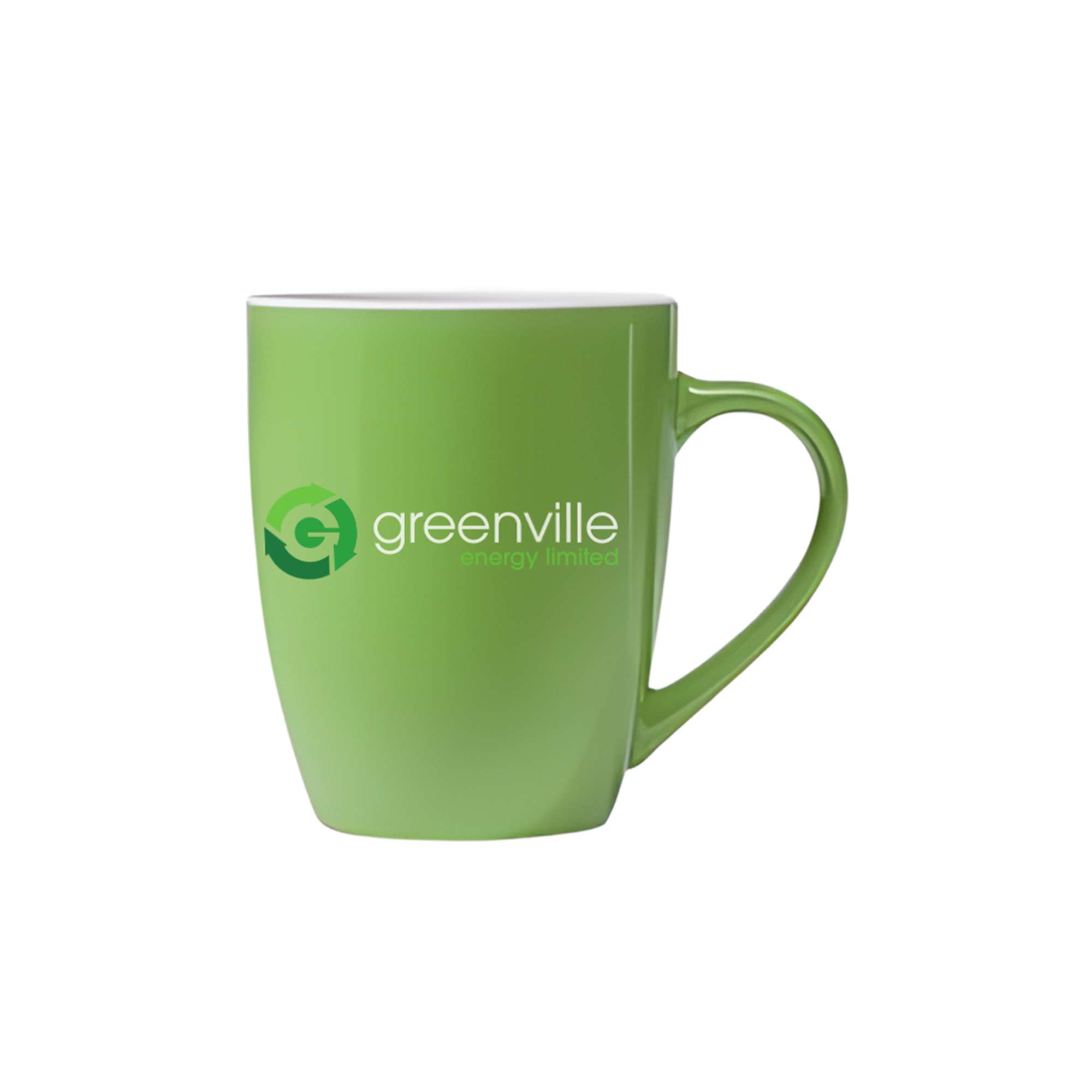 mug green branded
