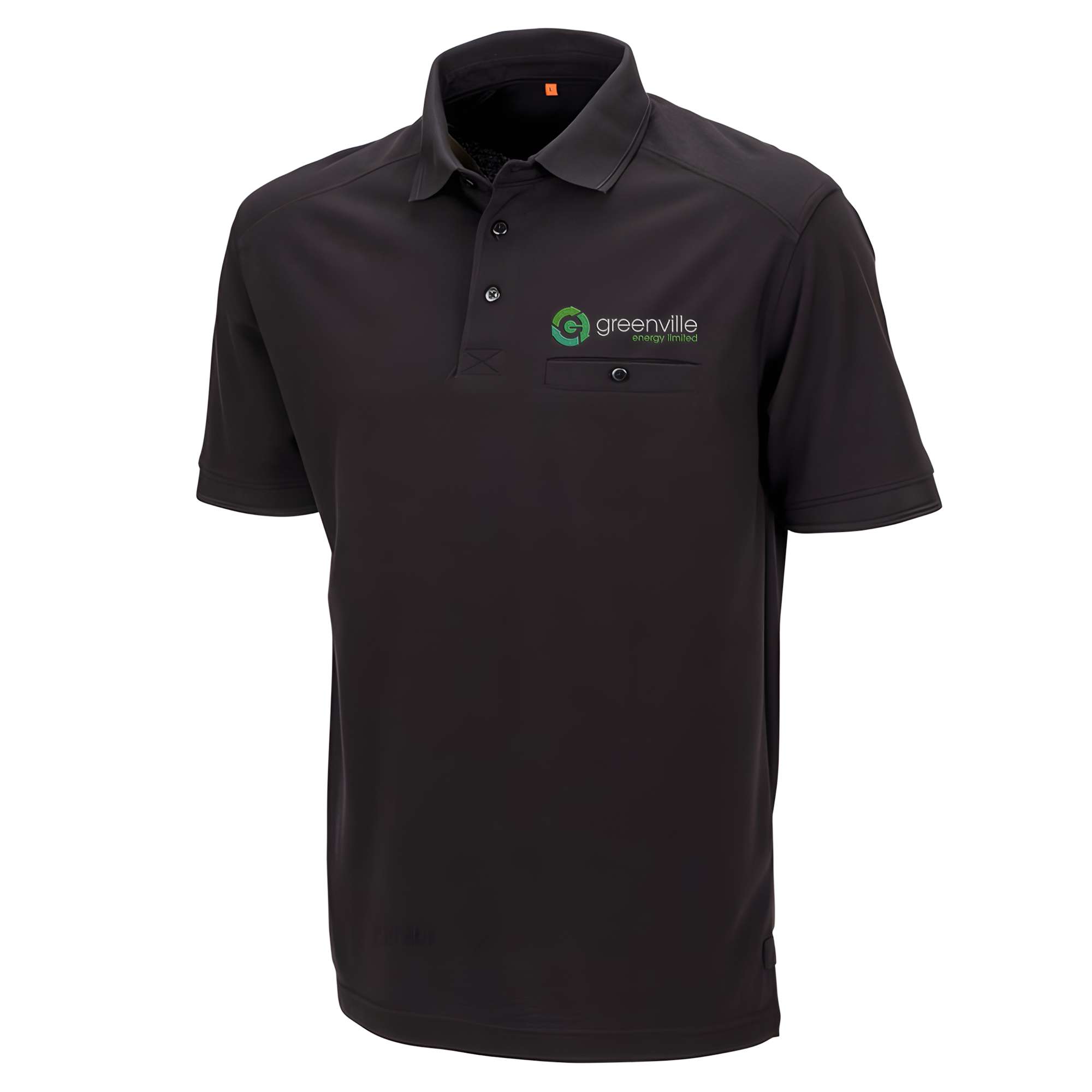 polo shirt black branded